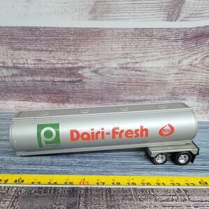 Ertl Pressed Steel Publix milk tanker trailer gray and red